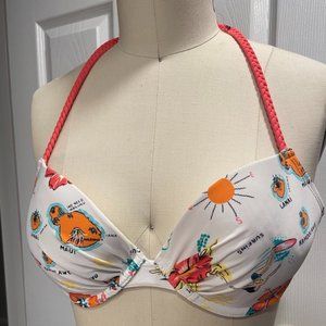 Aerie Hawaii Print Bikini Top